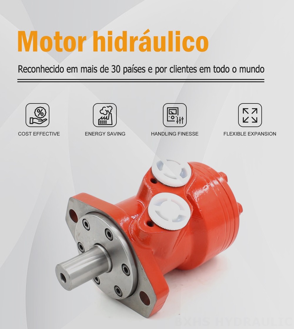 Motor Hidráulico Cicloidal BMR_Cycloid-3 80 cc/r 53 Lpm Motor hidráulico